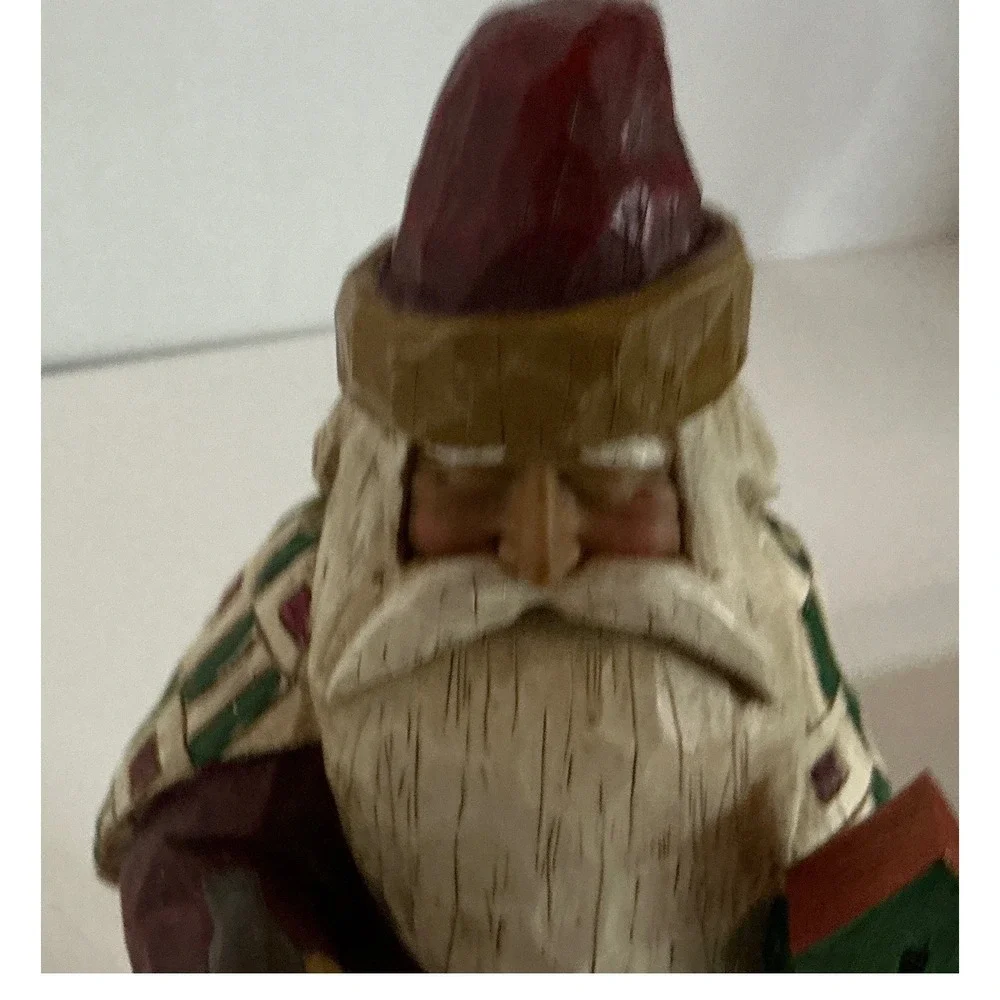Jim Shore Heartwood Creek Vintage Santa Figurine Birdhouse 10 Inch 2002 B105528